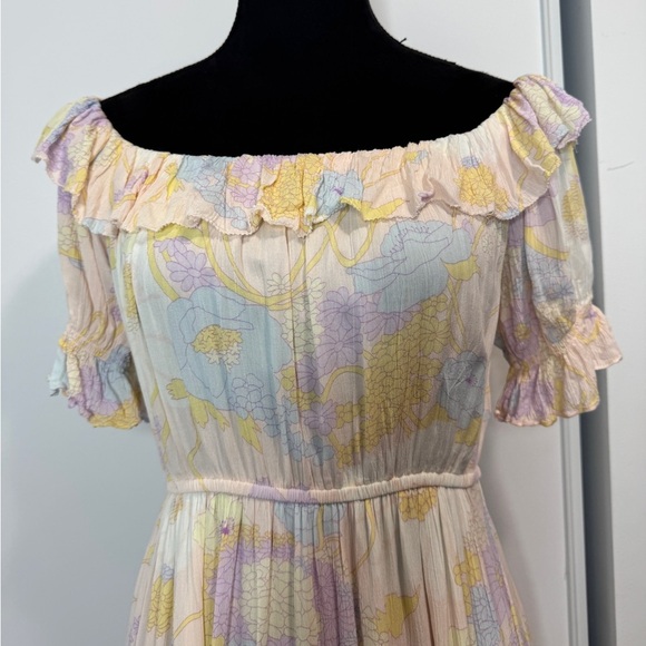 Ba&sh Ruffle Maxi Dress Nude - Picture 4 of 12